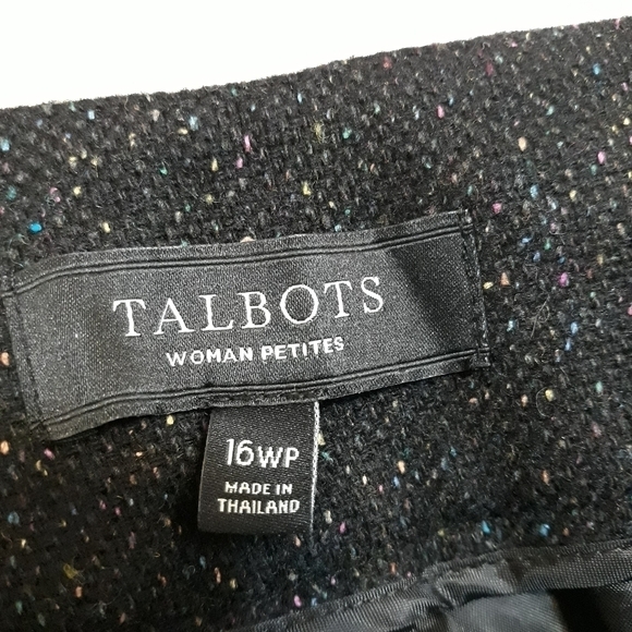 Talbots Woman Plus Rainbow Wool and Silk Lined Classic Pants Size 16 WP - Picture 12 of 13